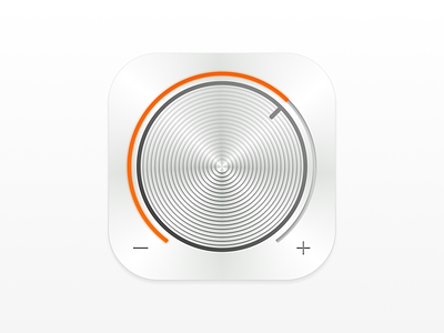 Volume Control Icon app appicon icon icondesign music skeumorphism sound ui uidesign volume volume control