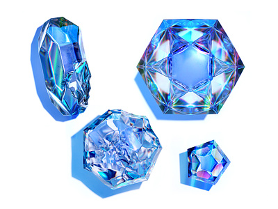 Crystals and Gemstones blender crystal diamond gem gemstone illustration