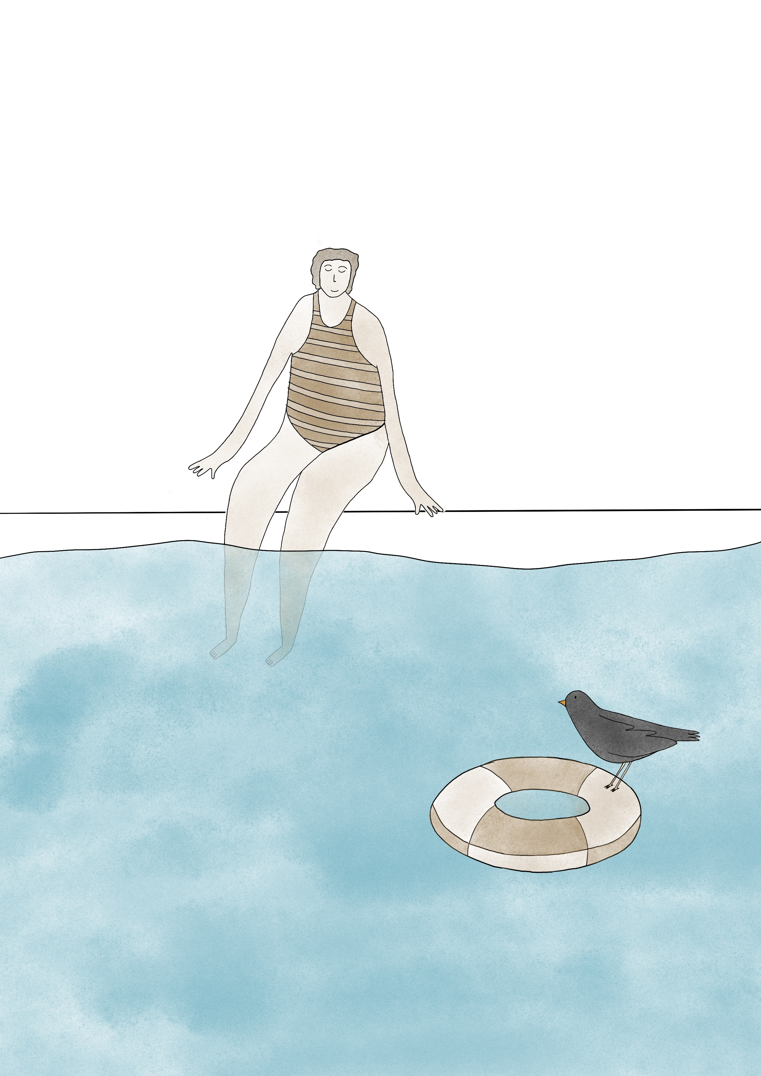 Example of Human and bird