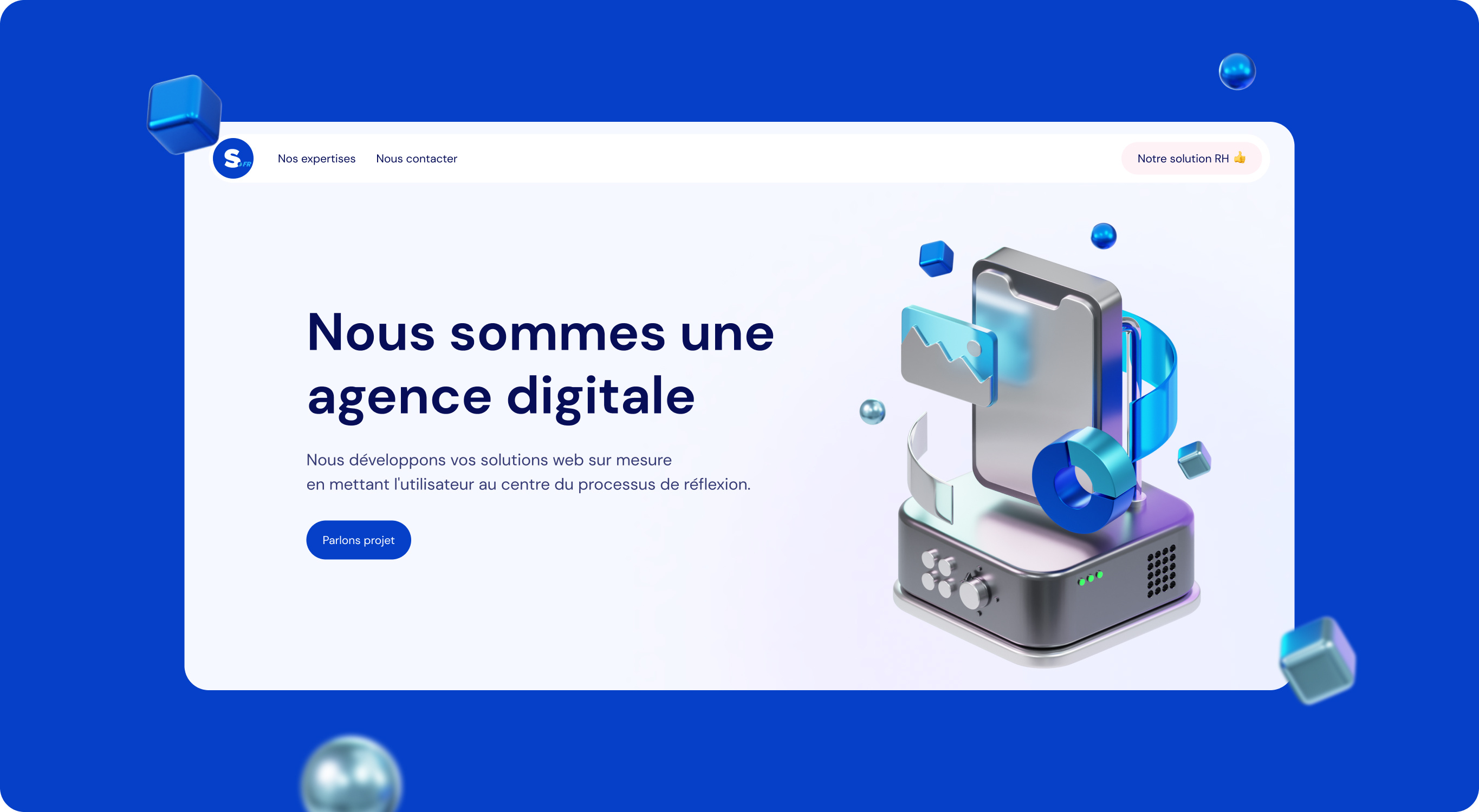 Skazy FR - Agence digitale agency branding graphic design logo ui ux webflow