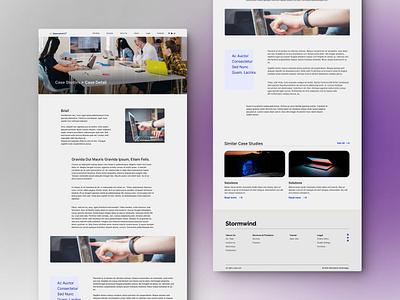 Case Study Detail Page design figma product ui ux web