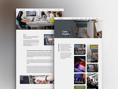 Case and Detail Pages card case casepage content design figma landing landingpage product study ui ux web webdesign website