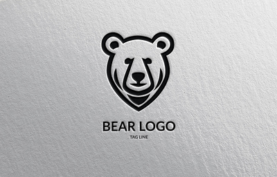 Bear Head Logo Template animal bear branding design graphic design illustration logo typography vector