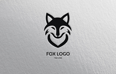 Fox Head Logo Template animal branding design fox graphic design illustration logo typography vector