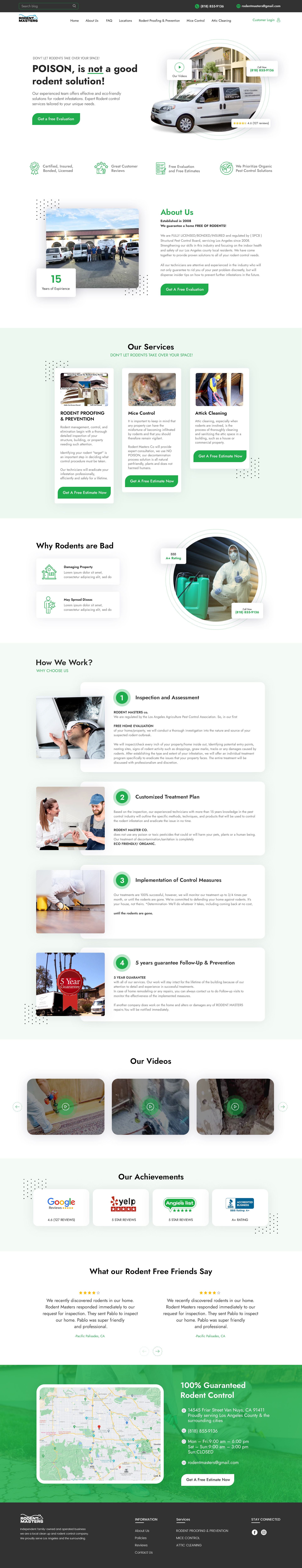 Rodent Masters, Rodent Solution homepage landing page rodent rodent control rodent services rodent solution rodent website webpage website