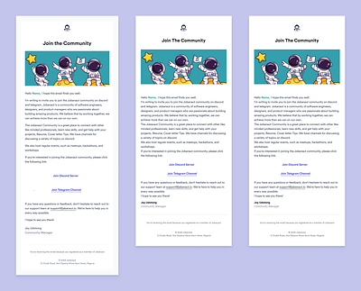 Email Template design email template job product design ui ux