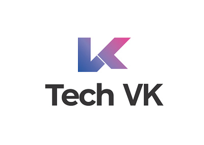 Tech logo, VK letter abobe illustrator branding graphic design illustration logo design minimalist technology unique logo vector vk letter