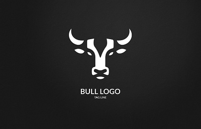 Bull Head Logo animal branding bull design graphic design illustration logo typography vector