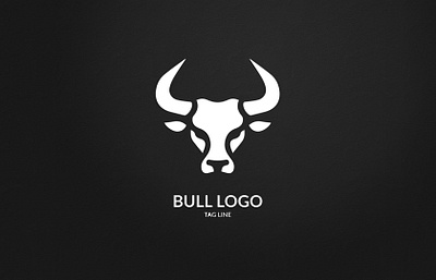 Bull Head Logo animal branding bull design graphic design illustration logo typography ui vector