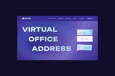 Virtual Office Address animation branding graphic design internet services motion graphics office post relocalisation security space ui