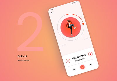 Music player design musicplayer ui