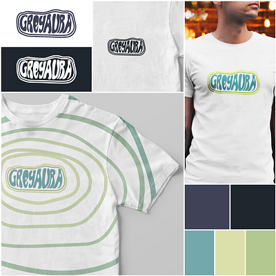 Grey Aura adobe branding clothes colors design graphic design grey aura illustrator logo mock up photoshop shirt vector