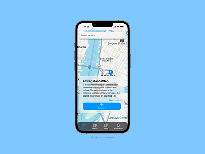 Daily UI Challange #12 Map View app best shot challange design figma graphic design ios iphone malewicz malewiczhype maps mobile app typography ui user experiance user interface ux