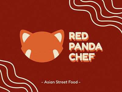 Red Panda Chef | Brand identity asian food brand identity branding design graphic design illustration logo noodles pattern ramen red panda restaurant sushi