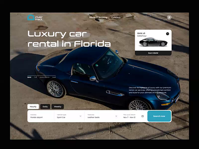 Driver Direct - Luxury Car Rental Website animation branding logo ui webdesign website