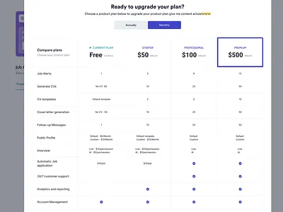 Pricing UI bank design fintech product design ui