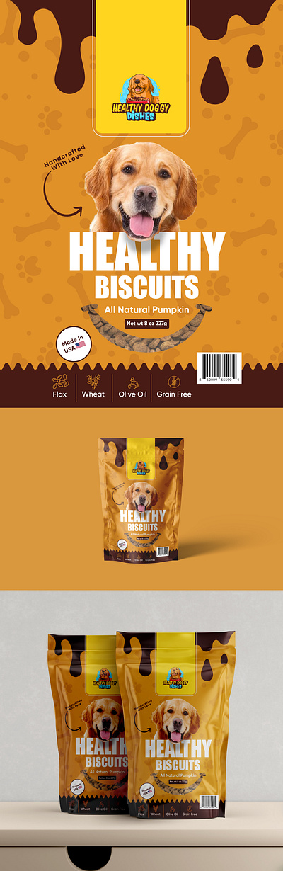 HEALTHY DOGGY brand identity branding graphic design illustration package design packaging packaging design print product design