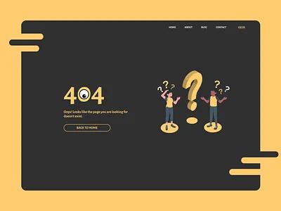 404 ERROR PAGE - DARK 404 404 error design figma ui ux