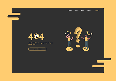 404 ERROR PAGE - DARK 404 404 error design figma ui ux