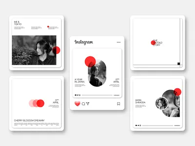 Minimalist Japanese Instagram Post Template PSD free template freebies instagram instagram post instagram post template instagram stories instagram story instagram story template instagram template japanese theme minimalist post template social media post social media post template template