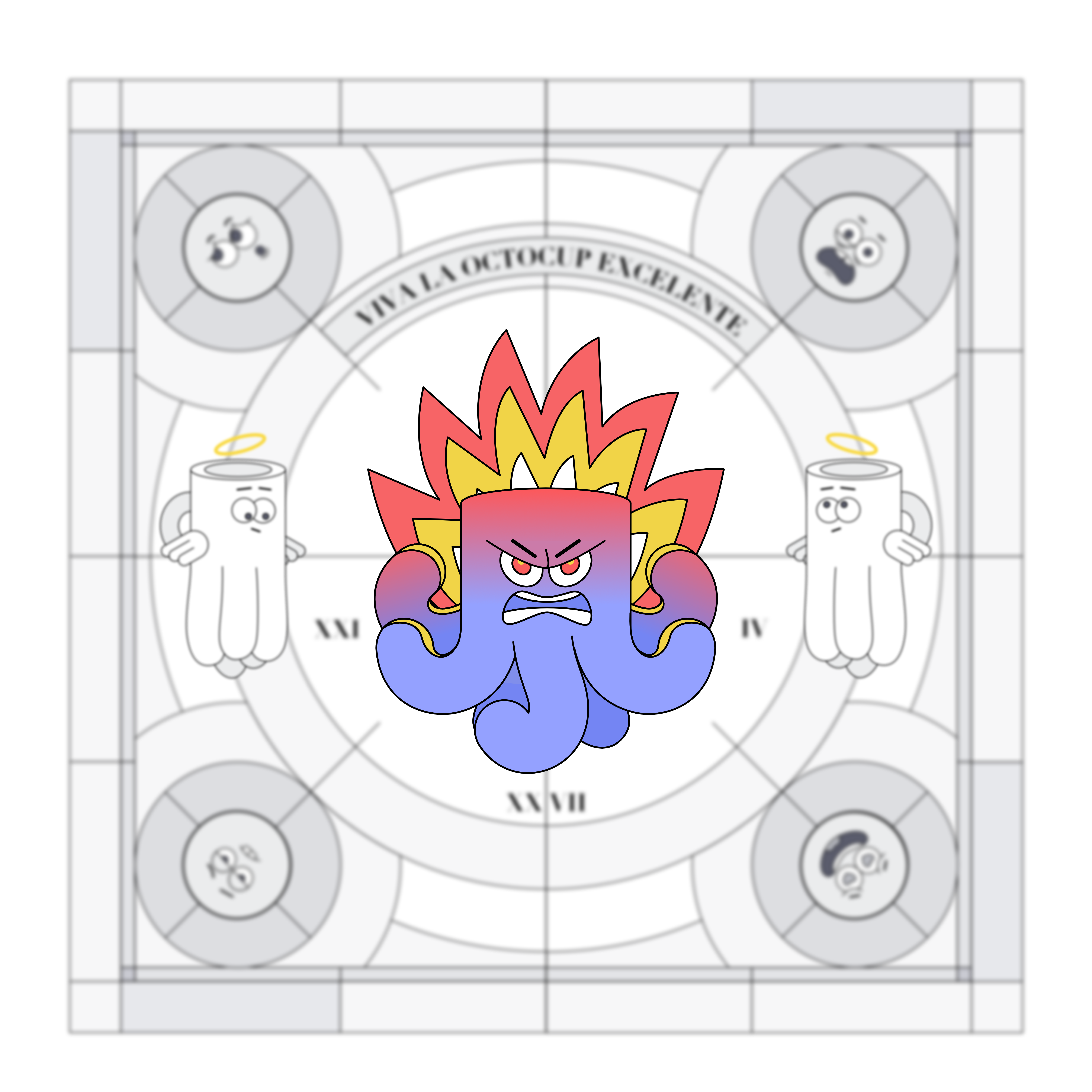 Octocup Excelente affinity character character design halloween illustration logo octocup rboy rocketboy