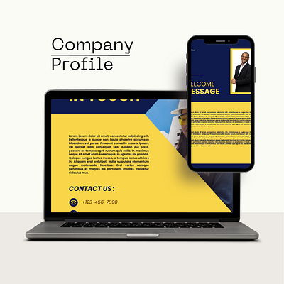 Construction Company Profile - Goldenet Solutions. graphic design illustration