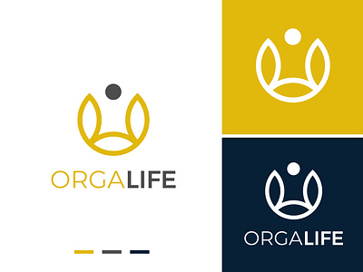 Organic Lifestyle Logo branding dailylogo design graphic design identity letters lifestylelogo logo logocreation logomark logoorganic logotype naturelogo organiclogo simple sportslogo yogalogo