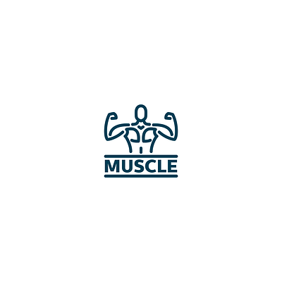 GYM - Muscle branding building defnition design fit graphic design gym life line logo man muscle training typography vector woman