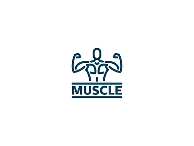 GYM - Muscle branding building defnition design fit graphic design gym life line logo man muscle training typography vector woman