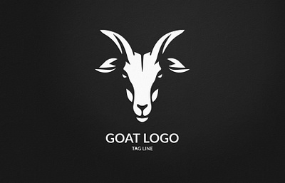 Goat Head Logo animal branding design goat graphic design illustration logo typography vector