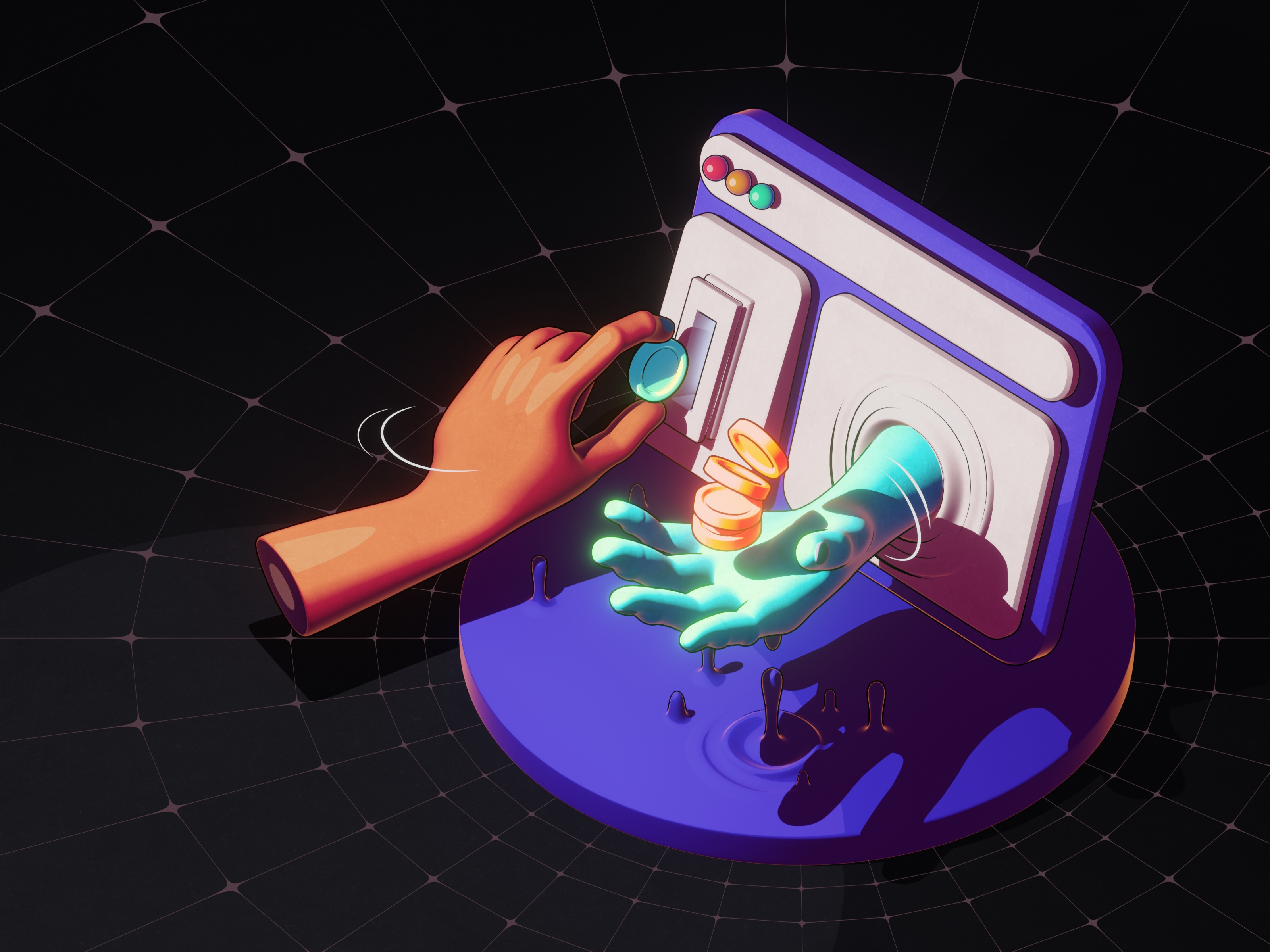 Currency Converter Illustration 3d animation 3d art 3d modeling 3dillustration blender3d icon illustration