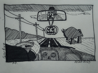 Pumpkin illustration sketch