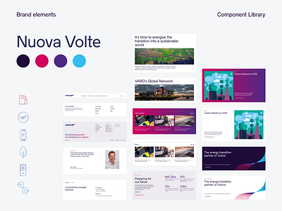 Component Library | Varo Energy branding component library design system digital design modular style guide ui user interface website