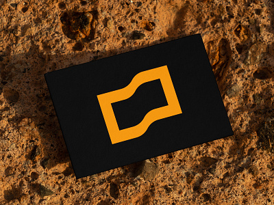 Flag logo Business Card brand identity branding business card custom mark flag logo flag mark flag symbol geometric icon minimal logo minimalistic print design rectangle logo simple yellow logo