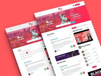 Qual é a gíria - Blog blog design product ui ui design uiux ux ux design webssite