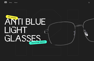 i2i - Ecommerce design glasses graphic design hero home uxui web design