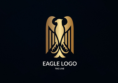 Heraldic Eagle Logo animal branding design eagle graphic design illustration logo typography vector