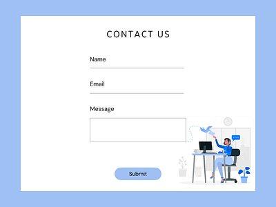 Daily UI 082 – Form contact contact us dailyui dailyui082 dailyuichallenge design form graphic design ui