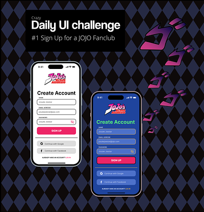 Daily UI Challenge #1 SignUP daily ui daily ui challenge ui design ux design