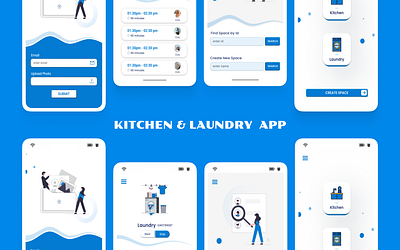 KITCHEN & LAUNDRY APPLICATION app app design app ui ui design ui ux ui ux design