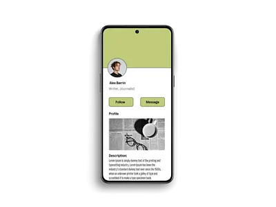 User Profile 3d animation branding dailyui006 graphic design logo mobile app motion graphics ui uidesign uiux userprofile ux