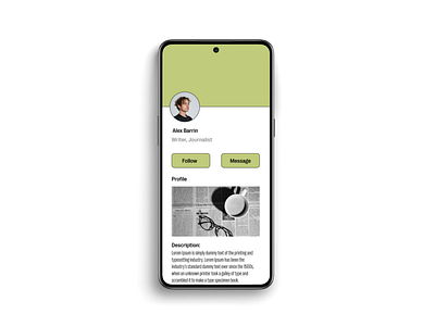 User Profile 3d animation branding dailyui006 graphic design logo mobile app motion graphics ui uidesign uiux userprofile ux