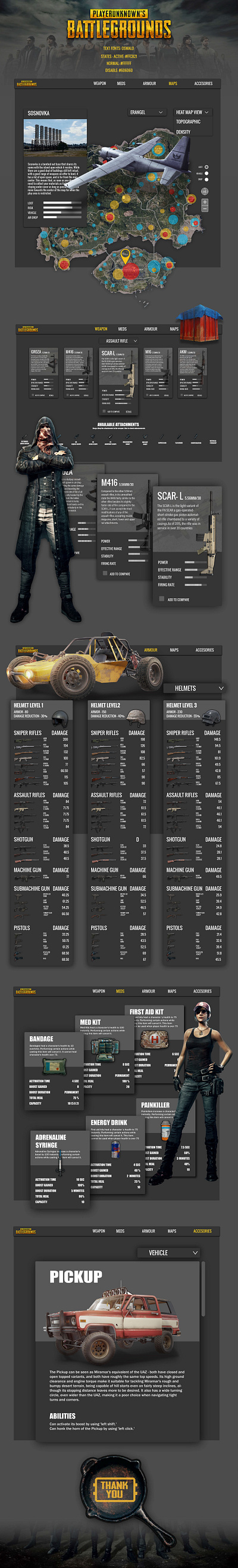 PUBG World graphic design ui website