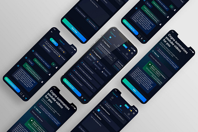 Cogna AI Mobile App UI UX Design ai app design app ui app ui ux artificial intelligence chatgpt design figma figma app design illustration landing page mobile app mobile app ui mobile app ui ux design ui ui ux ui ux design ux web 3.0 website design