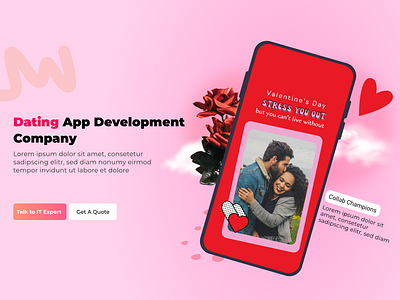 Dating Website UI Design animation banking app calm app dating app dating mobile app dating uiux design agency dating website ui design design illustration logo meditation app salon app ui uiux
