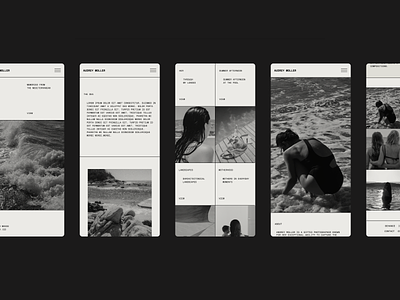 Photography Portfolio Template Issue 128 collection editorial layout minimal minimaldesign mobile photography portfolio responsive showit template ui ux webdesign