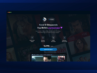 Kanal D Web Subscription Page 💙 checkout landing payment subscription ui web