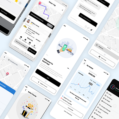 🚖 Revolutionizing the Ride: Unveiling Surd Taxi App Redesign 📱 appdesign axiapp design dribbbleshowcase feedbackwelcome redesign ui userexperience ux