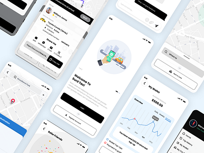 🚖 Revolutionizing the Ride: Unveiling Surd Taxi App Redesign 📱 appdesign axiapp design dribbbleshowcase feedbackwelcome redesign ui userexperience ux