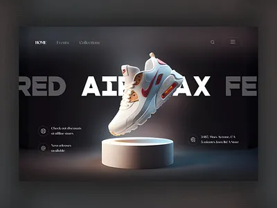 The Shoes Store - Ecommerce Landing Page UI Concept app design branding clean concept ui design design guidelines ecommerce landing page minimal sass shoe website ui ui ux user interface web design website
